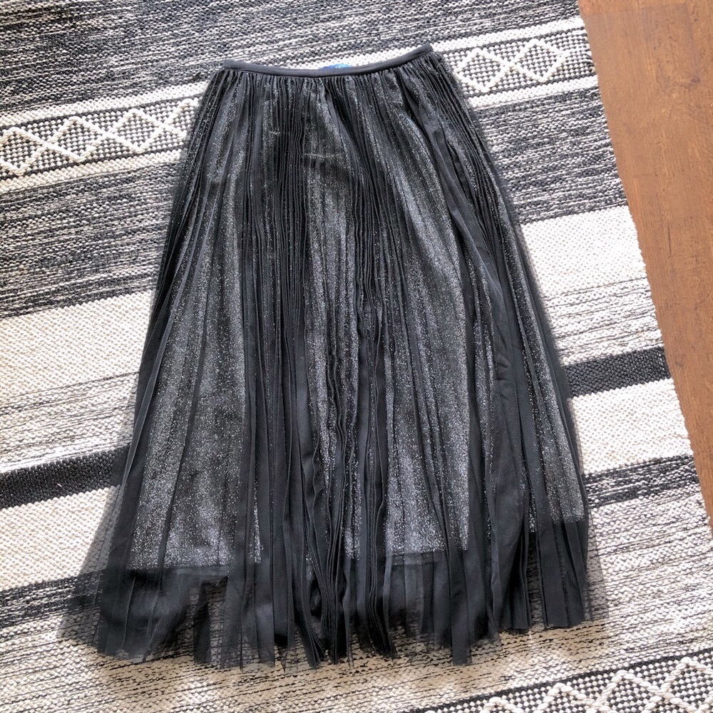 Apt. 9 Midi-Length Skirt / Crepe Mesh With Sparkle - image 1